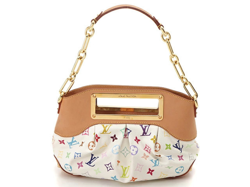 LOUIS VUITTON Judy Handbag Multicolor Blanc White